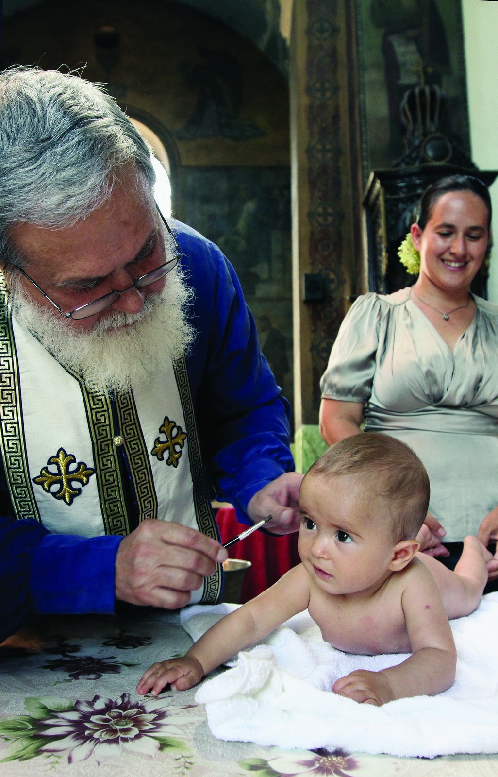 The baptism in St. Ilia church in Sofia