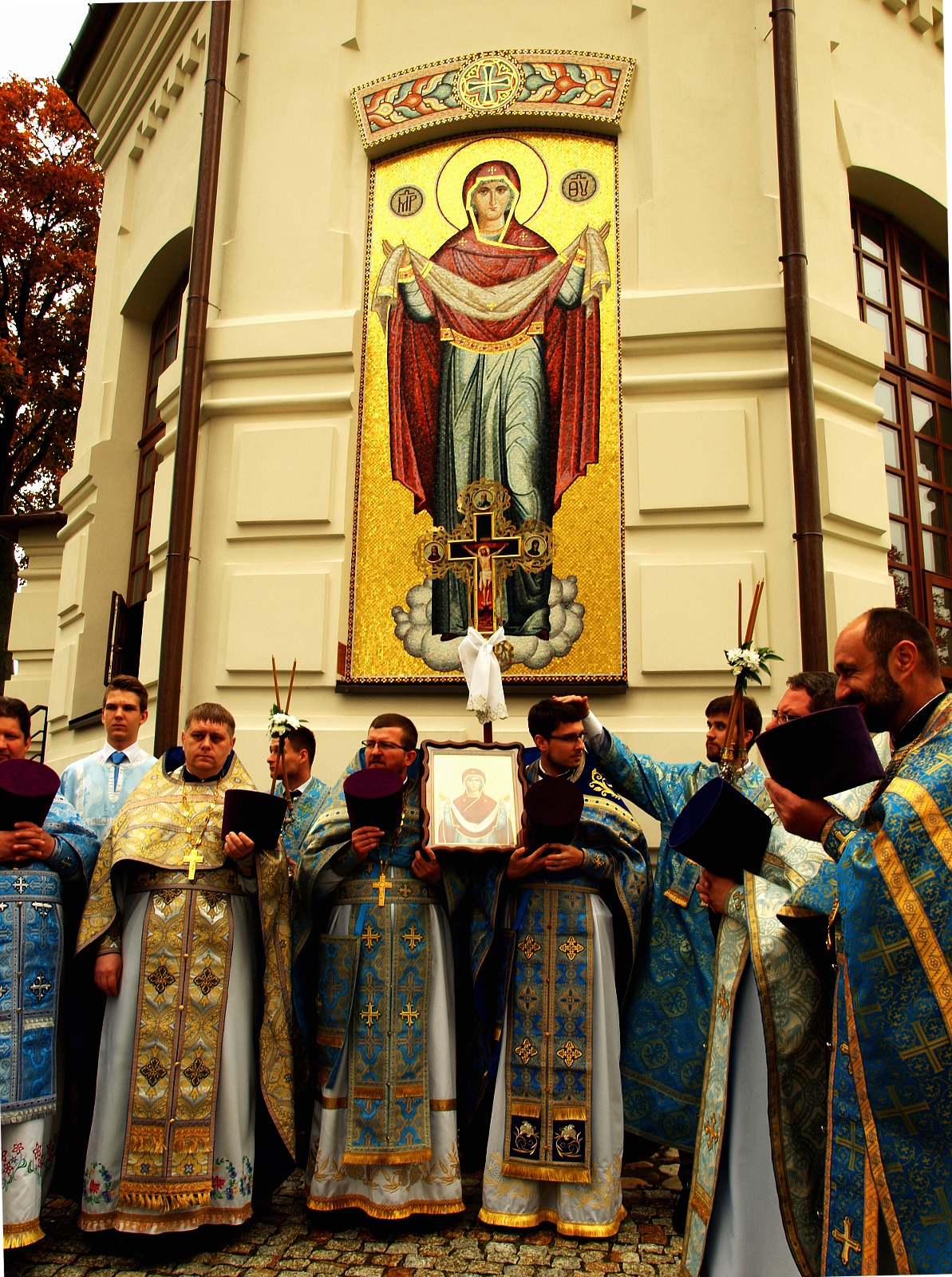 Procesja na zakończenie Boskiej Liturgii.