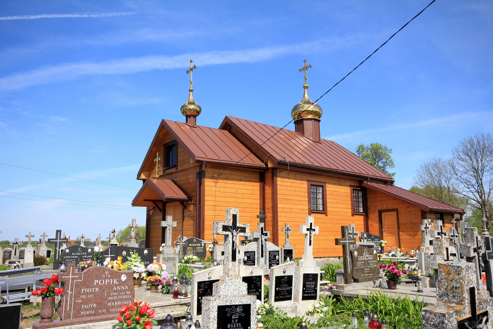 The Orthodox cementary church in Knorydy