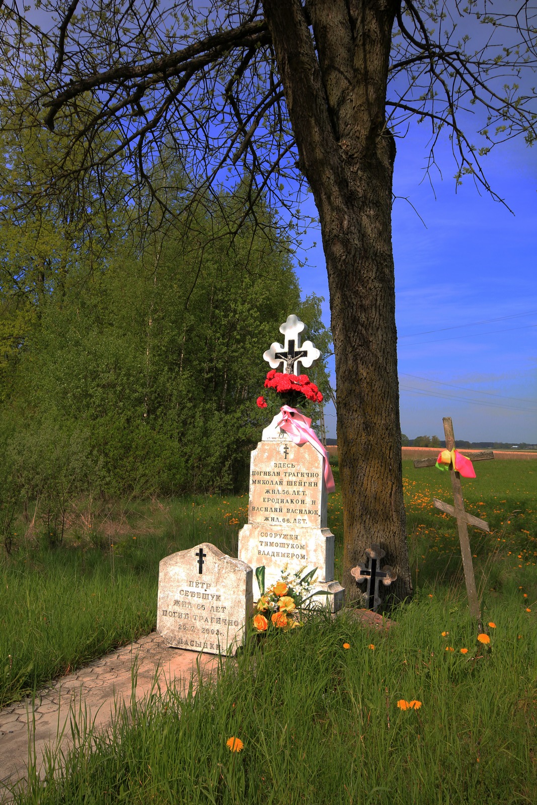 A wayside cross close to Pasynki