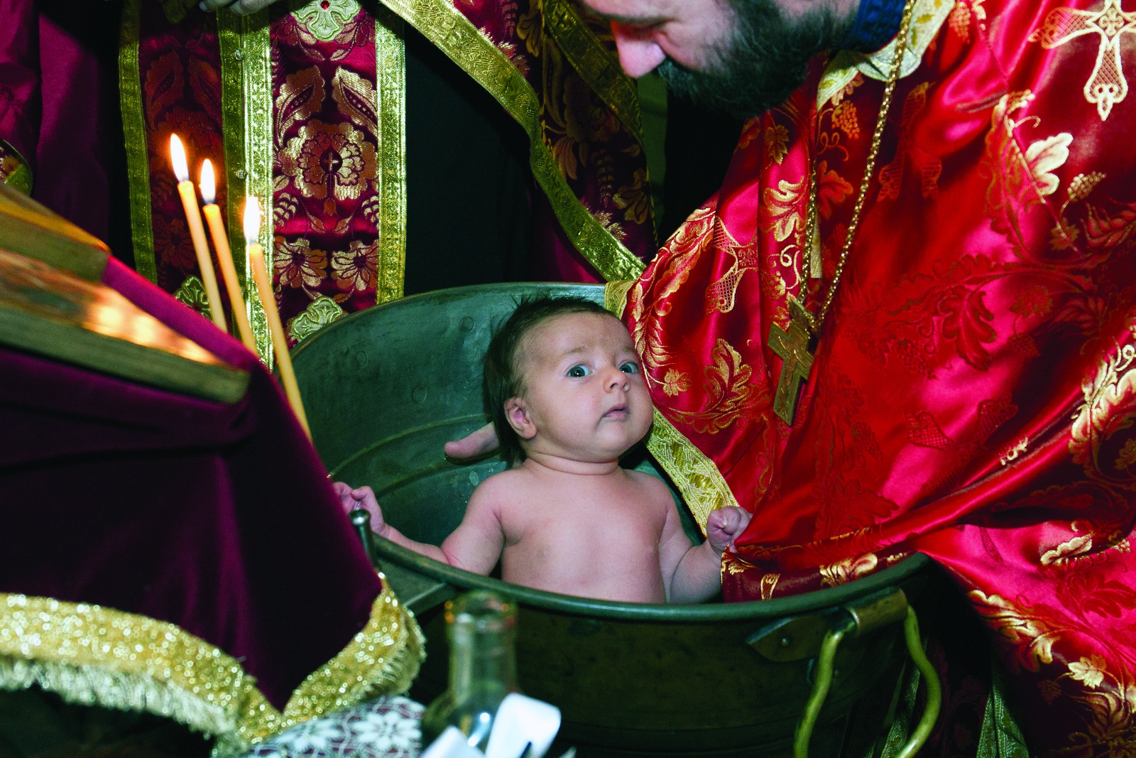 The baptism in St. Nicholas church in Sofia