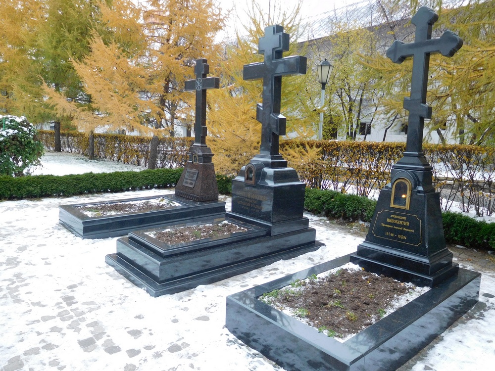 Graves in Nowospaski Monastery in Moscow