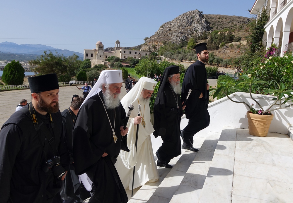 Heads of Orthodox Churches on the way to Holy Cretean Council, 2016