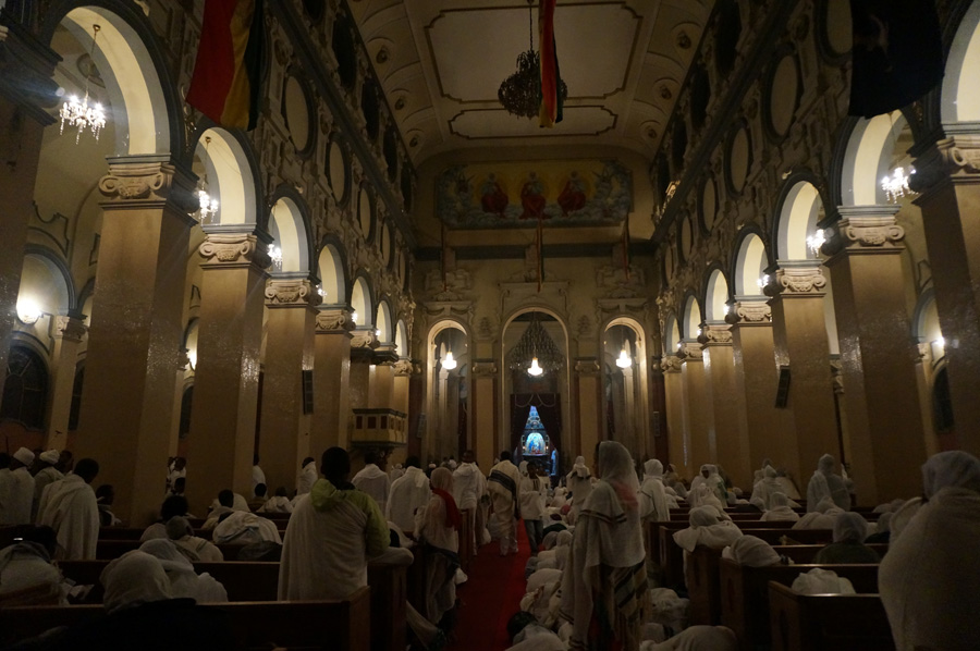 Easter Service at the Holy Trinity Cathedral, Addis Ababa