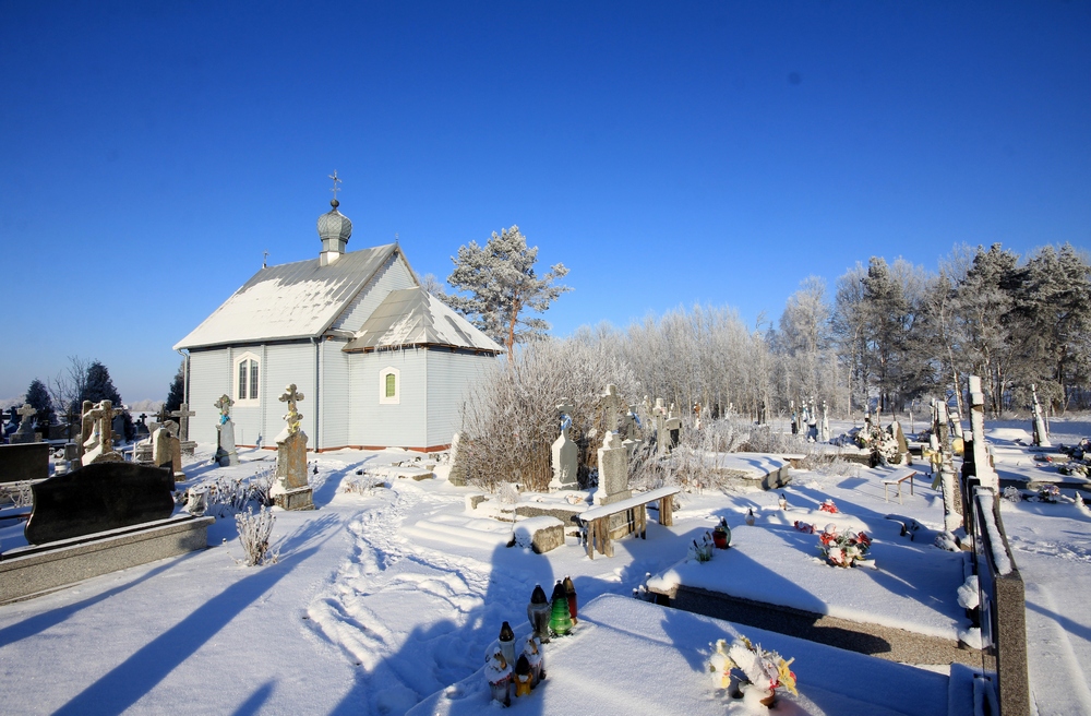 The Orthodox cementary chapel in Morze
