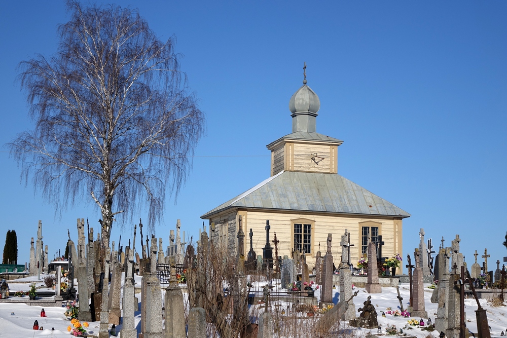 The cementary Orthodox chapel in Jaczno