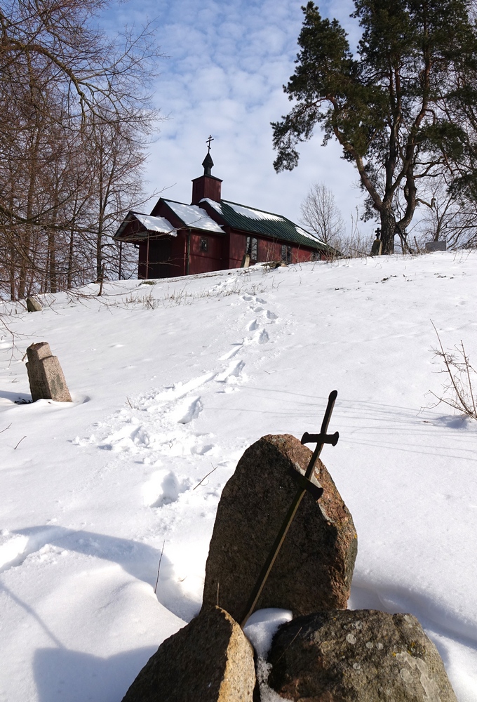 The Orthodox cementary chapel in Krynki