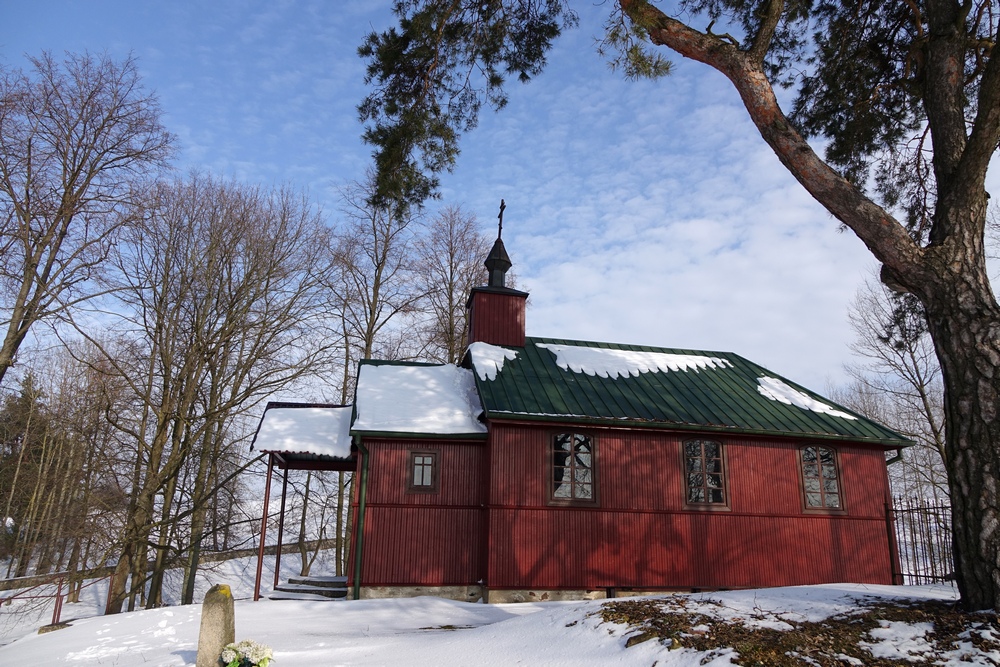 The Orthodox cementary chapel in Krynki