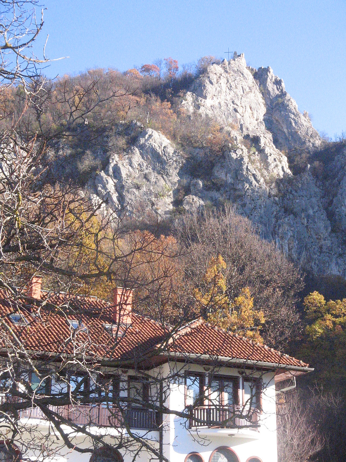 Cross in the mountain Ozren from monastery Lipovac