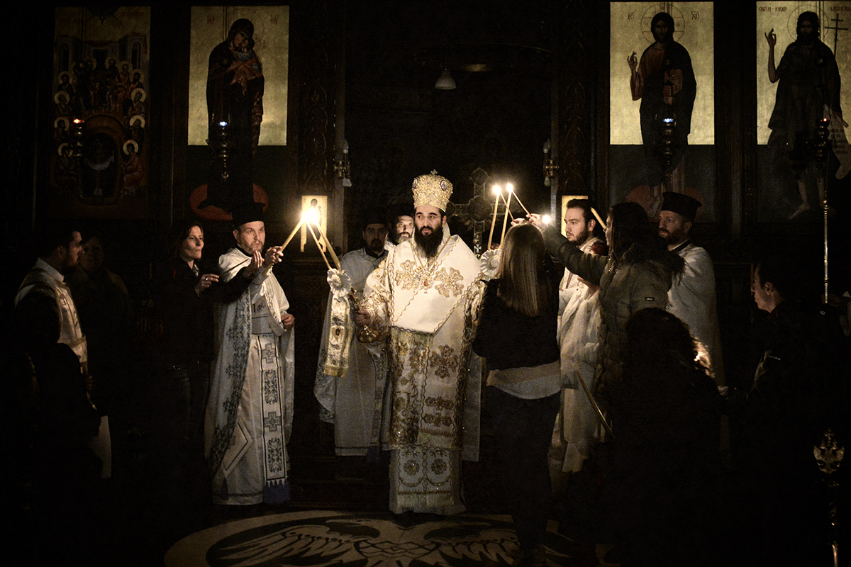 Come Receive the Light, from the Unwaining Light, and Glorify Christ, Who is risen from the dead.