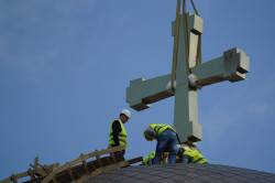 jarek 
Blessing and elevation of main cross on the roof of Hagia Sophia Orthodox church in Warsaw 
2018-05-22 06:15:39