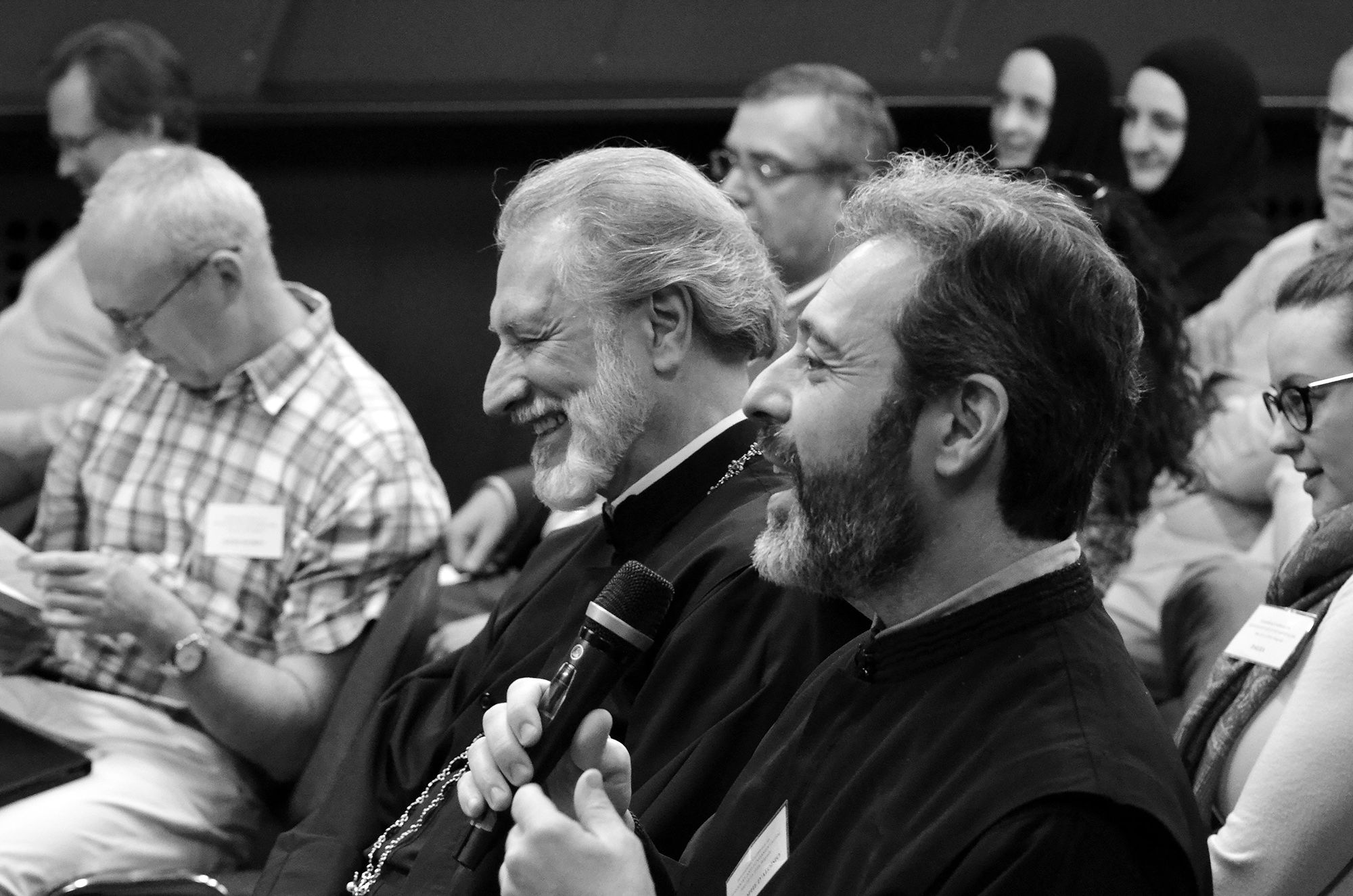  The Right Reverend Bishop Irinej and Christophe d’Aloisio  