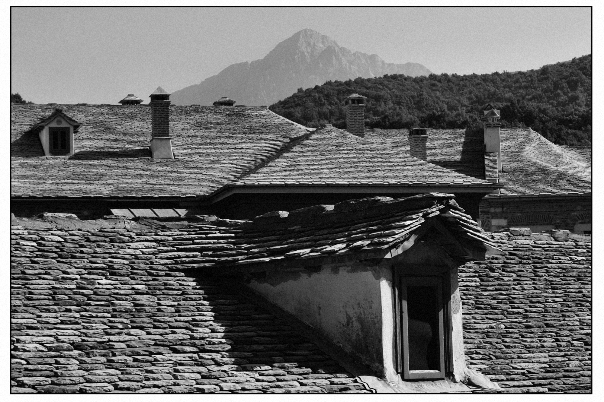 Roofs under Mt. Athos
