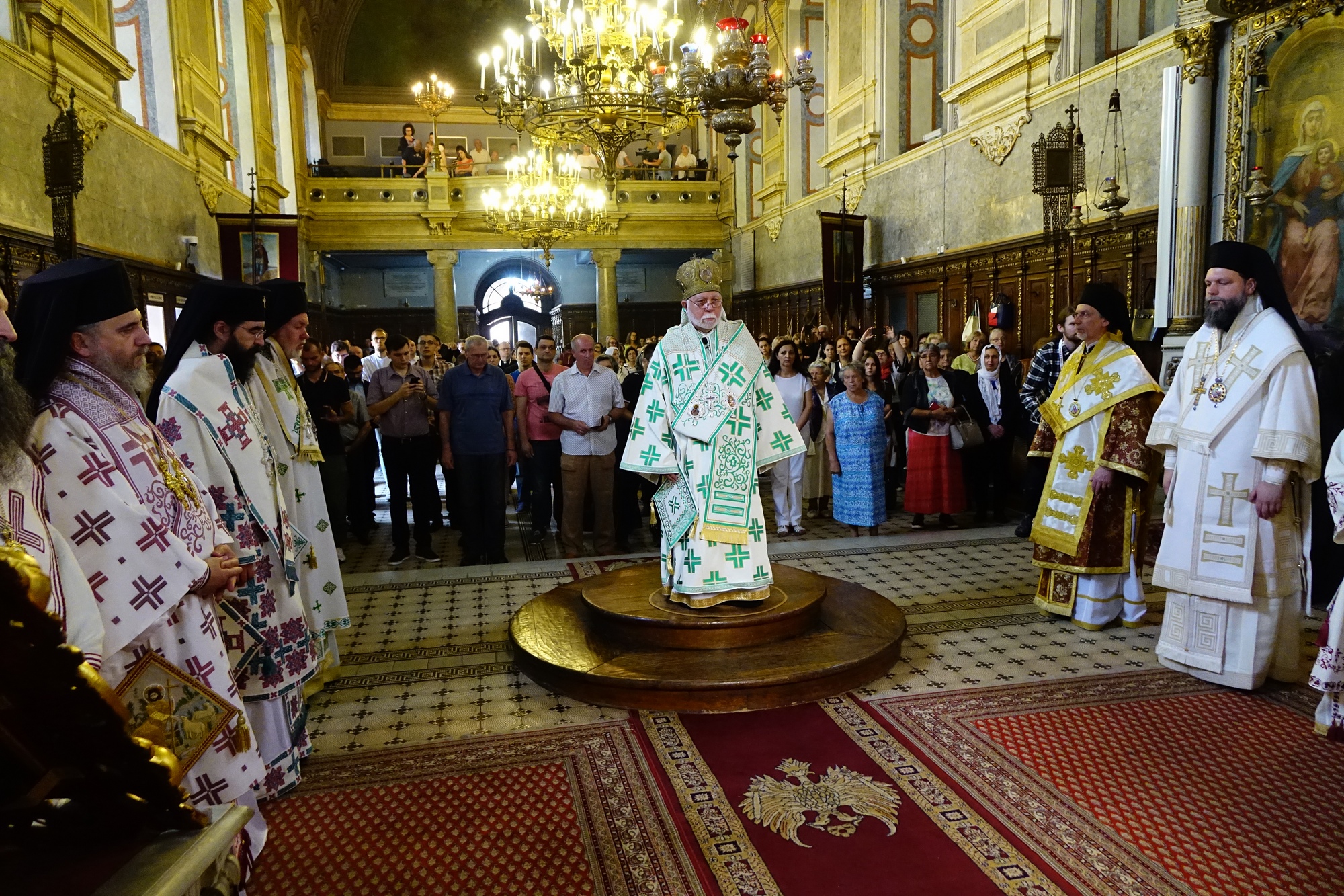 Divine Liturgy in St. George Orthodox church in Novi Sad