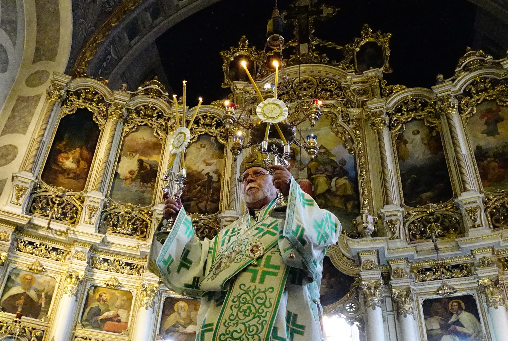 Divine Liturgy in St. George Orthodox church in Novi Sad