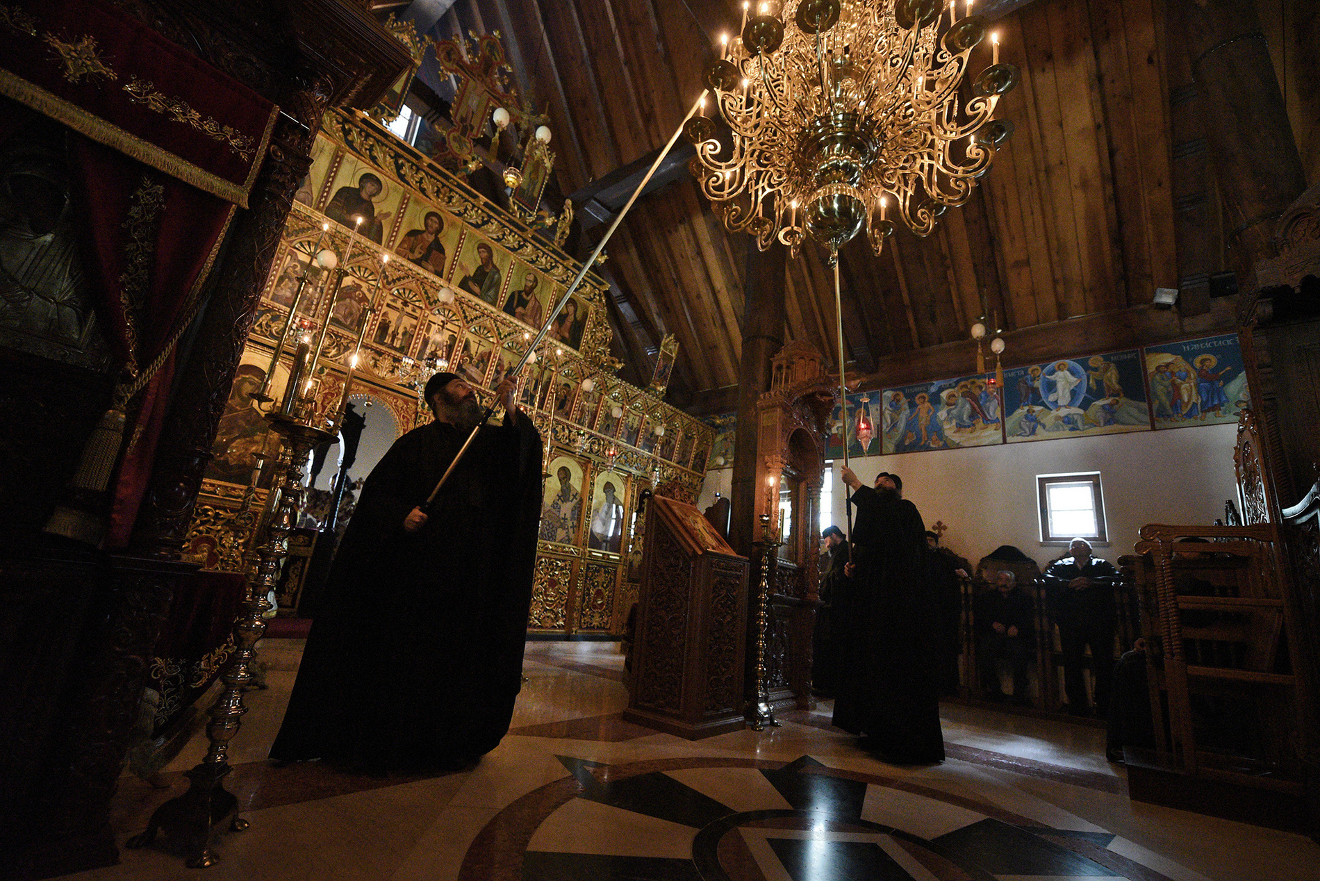 Vesper at the Machairas monastery