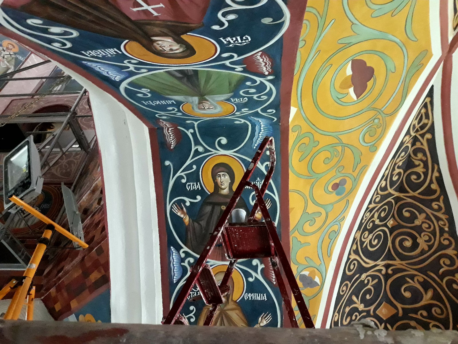 Rekonstrukcja fresków w Monasterze Supraskim