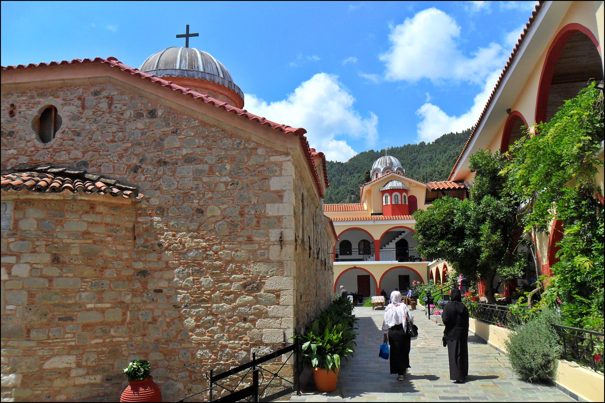Monastery of Saint David - Evia Island, before the canonization of the saint Iacov Tsalikis