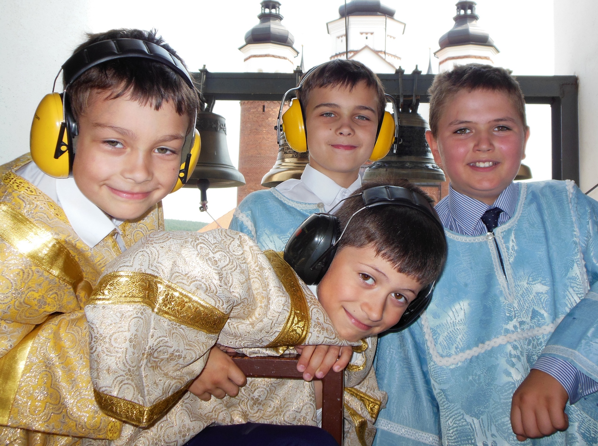 On a bell tower...