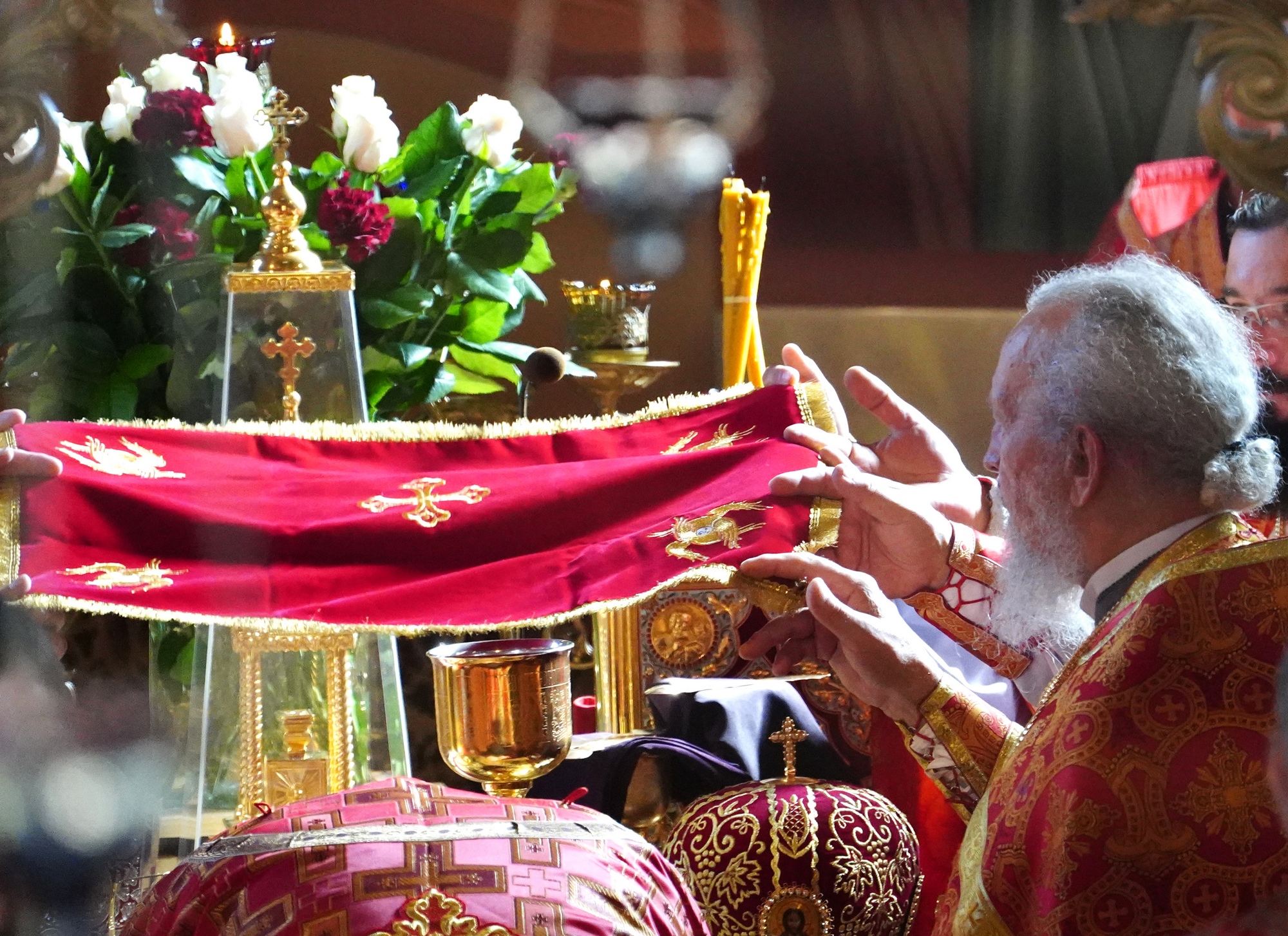 The feast of St. Panteleimon in St. Panteleimon Orthodox church in Białystok