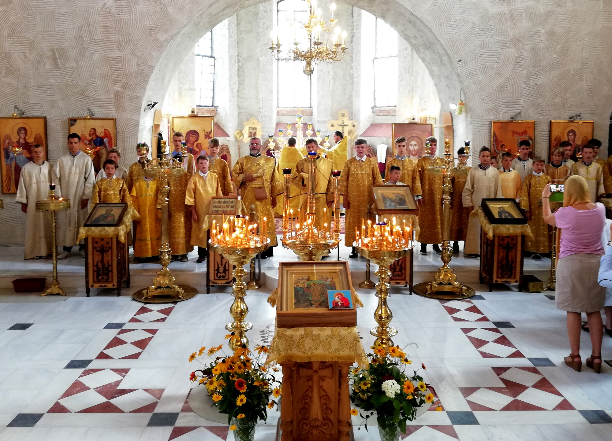 Interior of Annunciation Cathedral of Supraśl Monastery