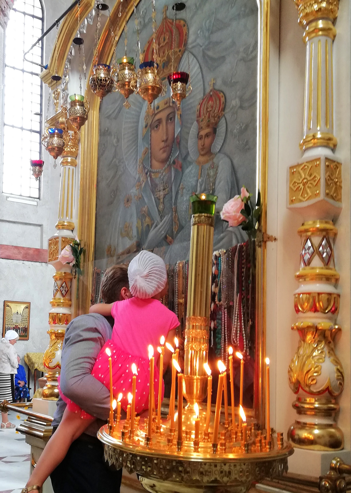 Venerating Supraśl Icon of the Mother of God in Supraśl Monastery