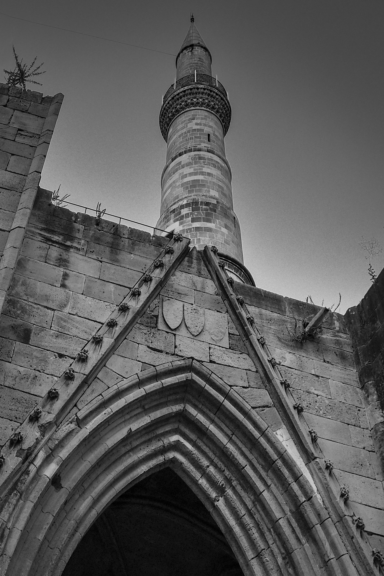 * Minaret added to the Christian church *