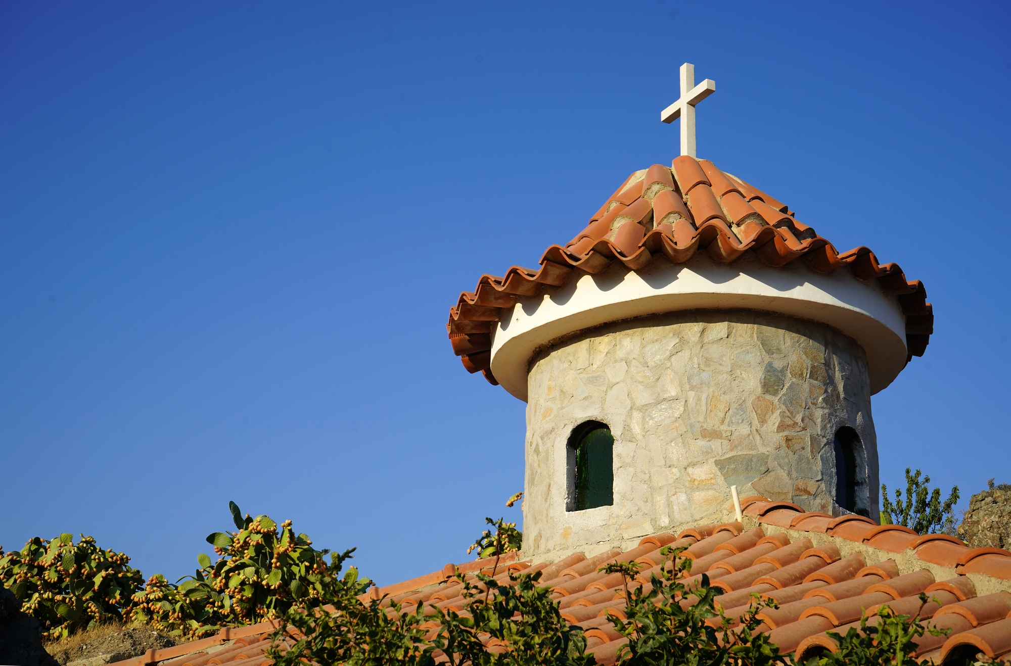 A dome of the Holy Spring Icon of the Mother of God close to Avdellero village