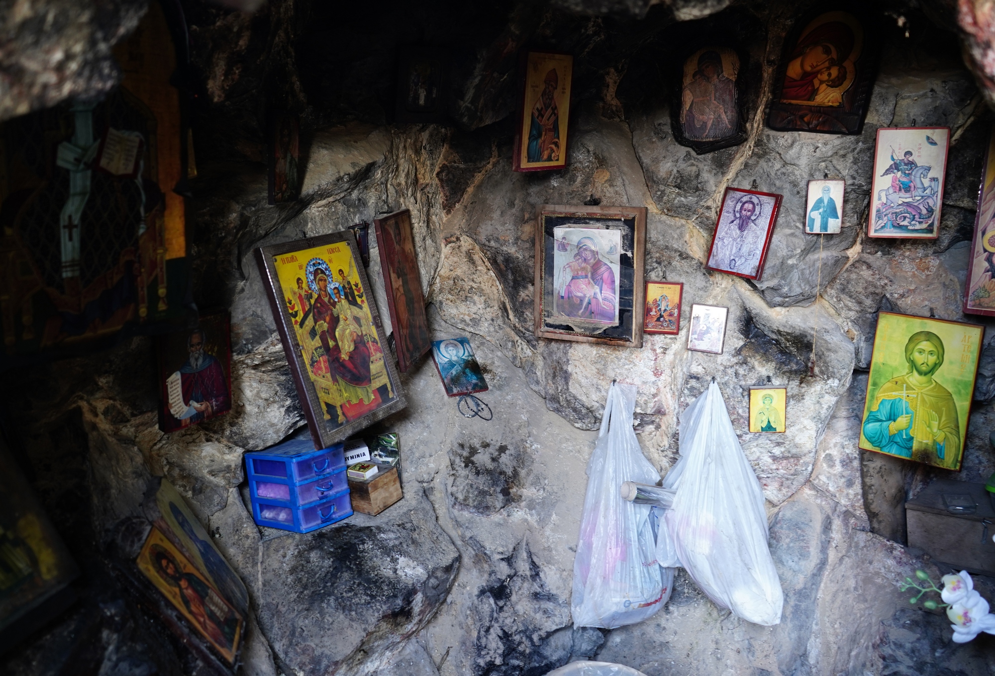 Cave close to Agios Parthenos church