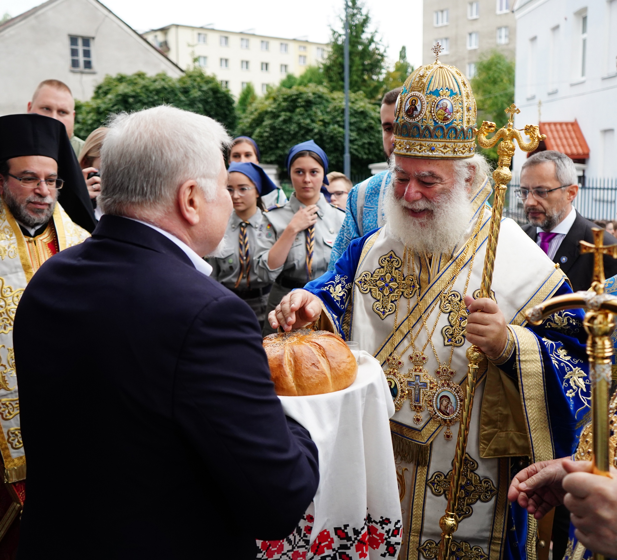 Aleksandrian Patriarch Theodore II welcoming in St. Nicholas Cathedral in Białystok