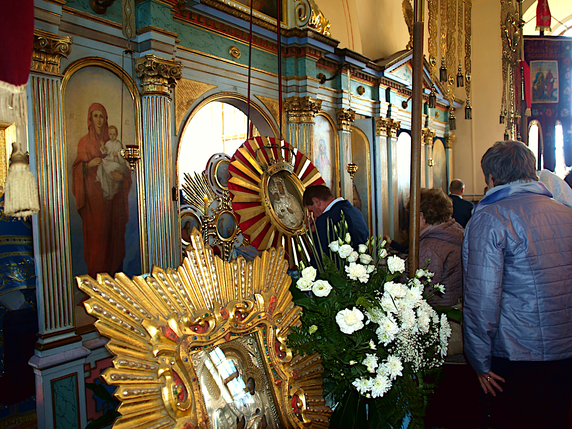 Przed Leśniańską Ikoną Matki Bożej.
