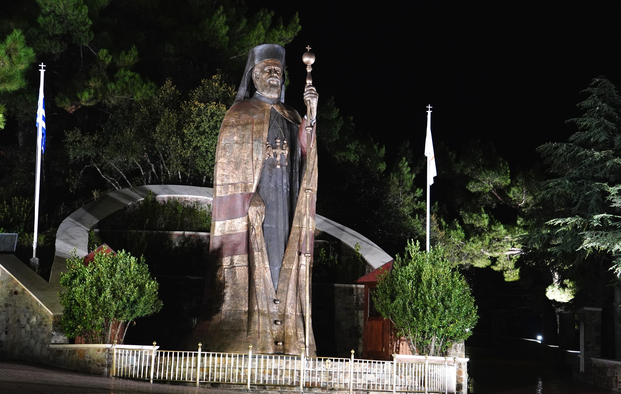 The monument of Archbishop Makarios in Kykkos Monastery
