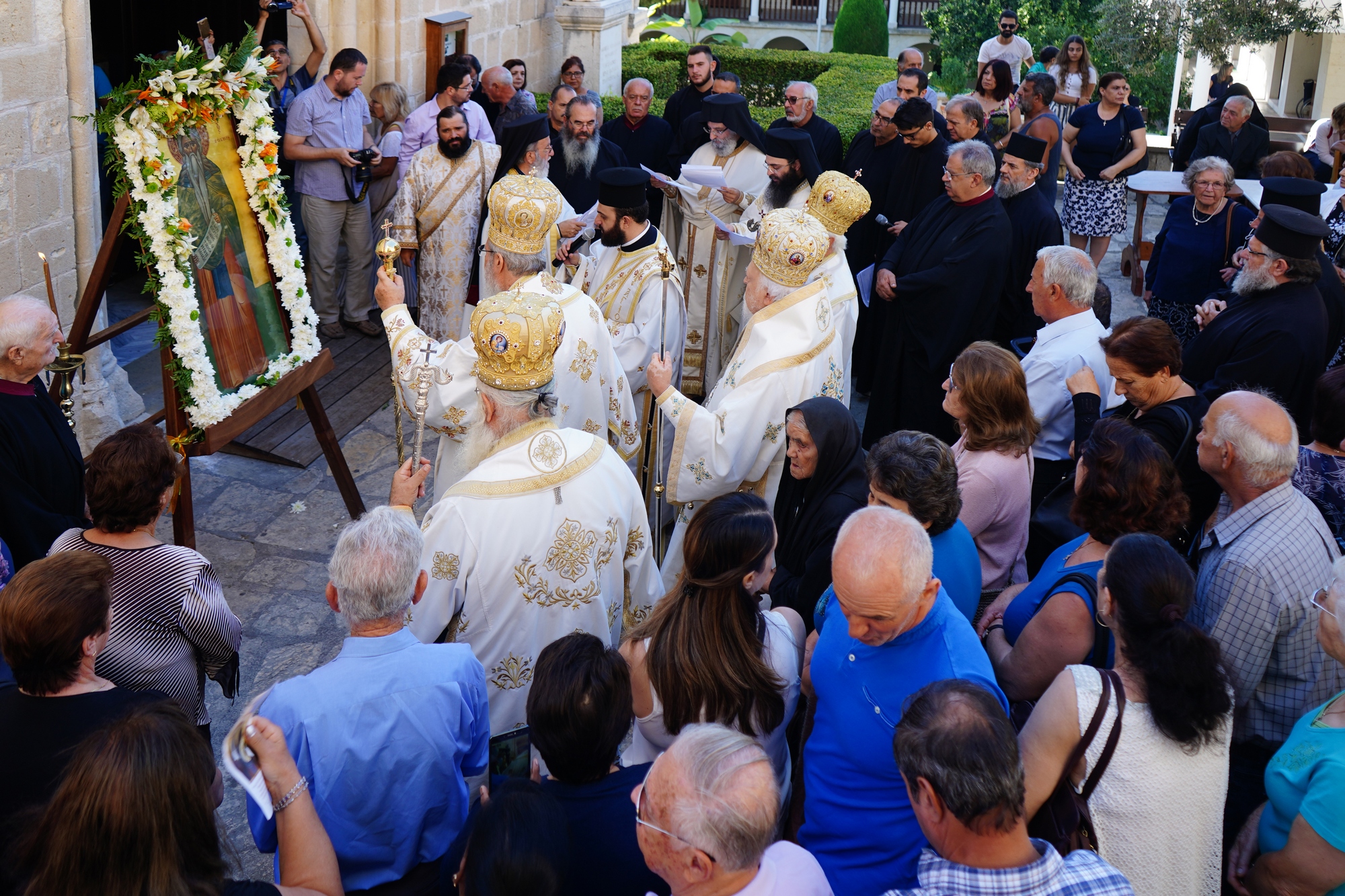 St. Neophit feast in his monastery close to Paphos