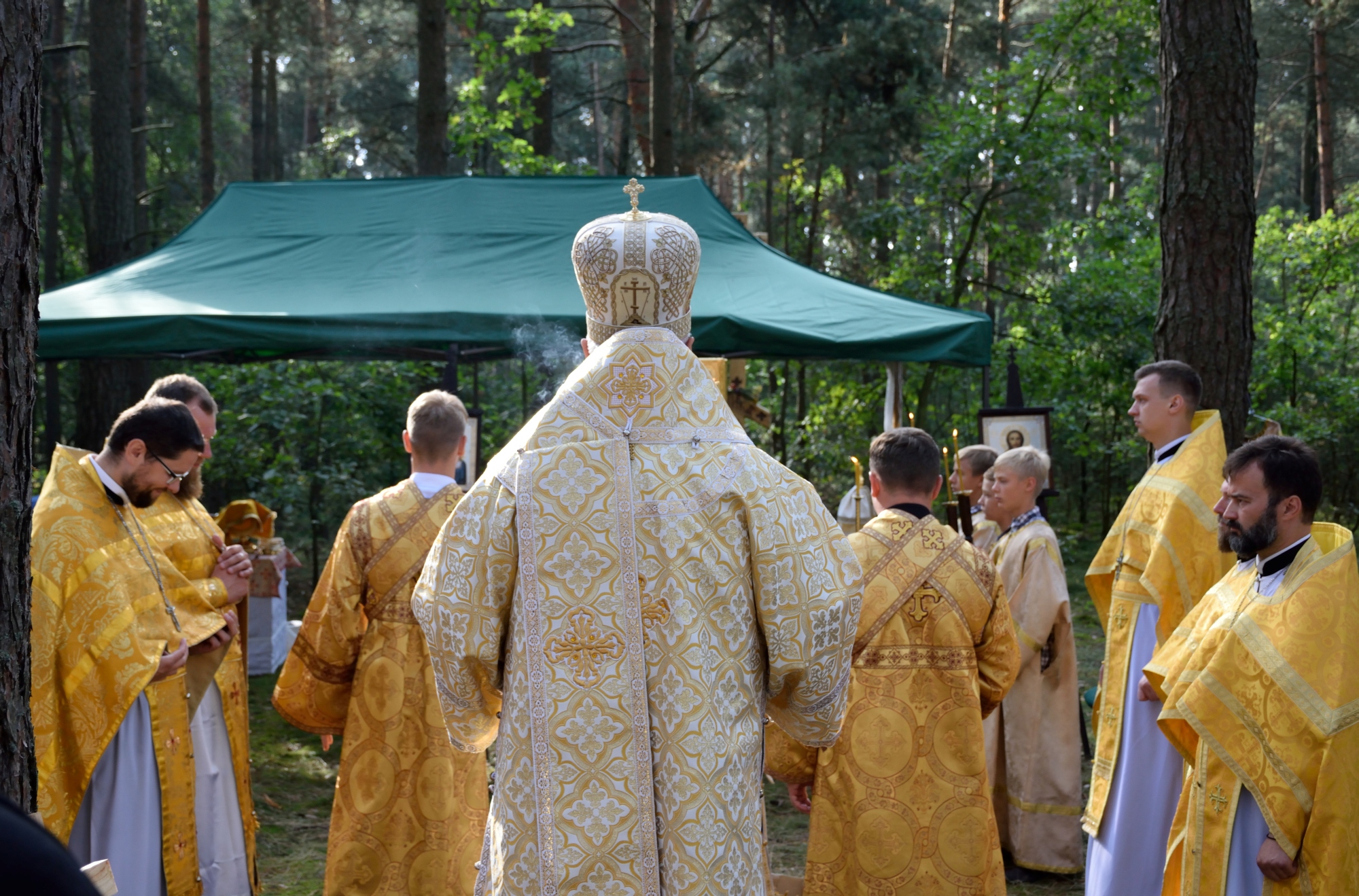 Pontifical Liturgy in forest