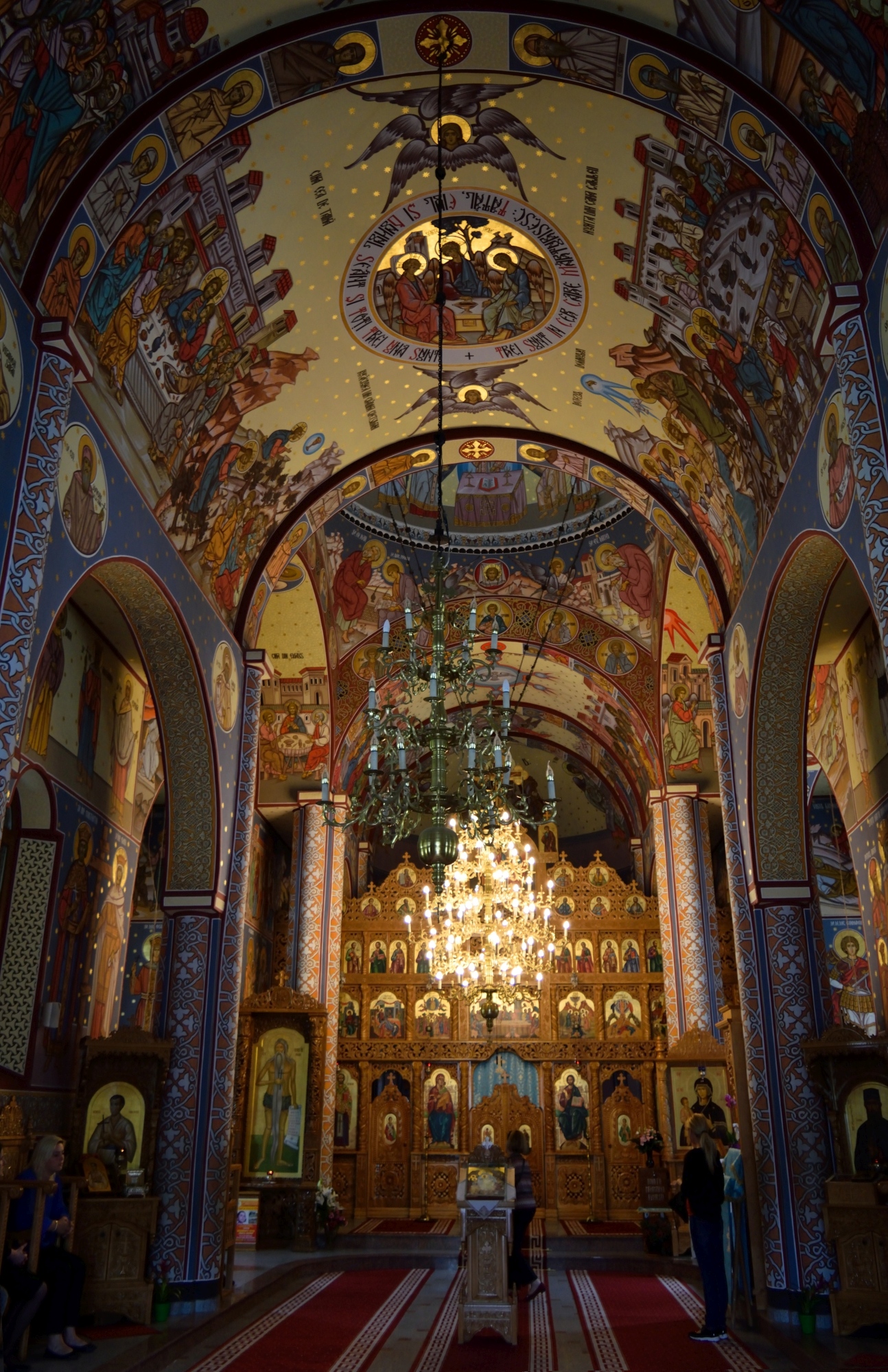 Interior of the Floresti monastery