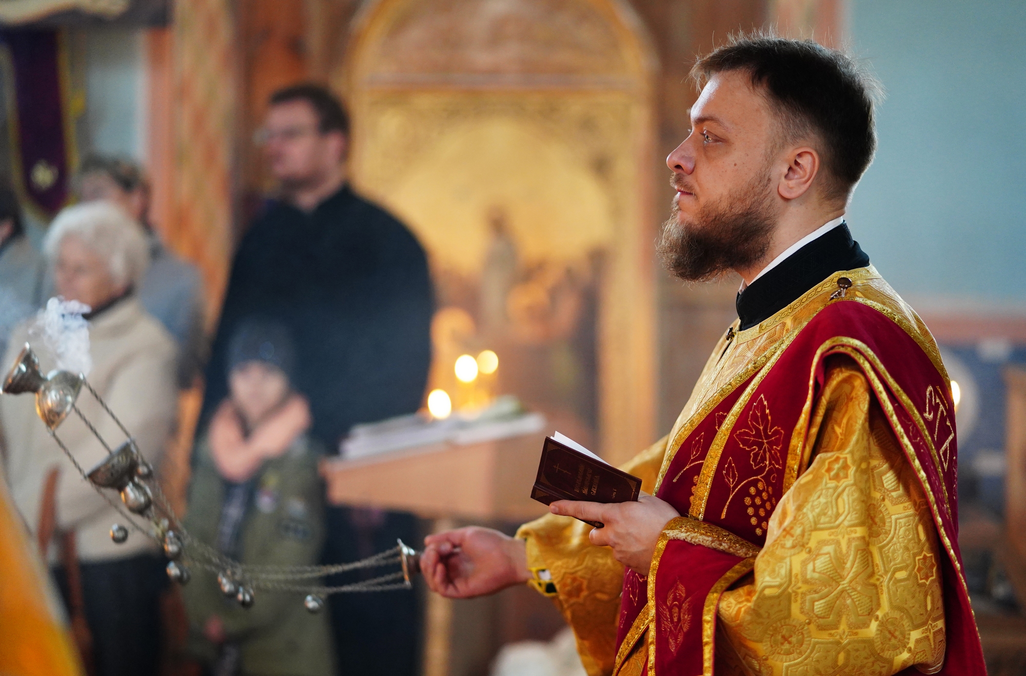 Divine Liturgy in St. Nicholas church in Topilec