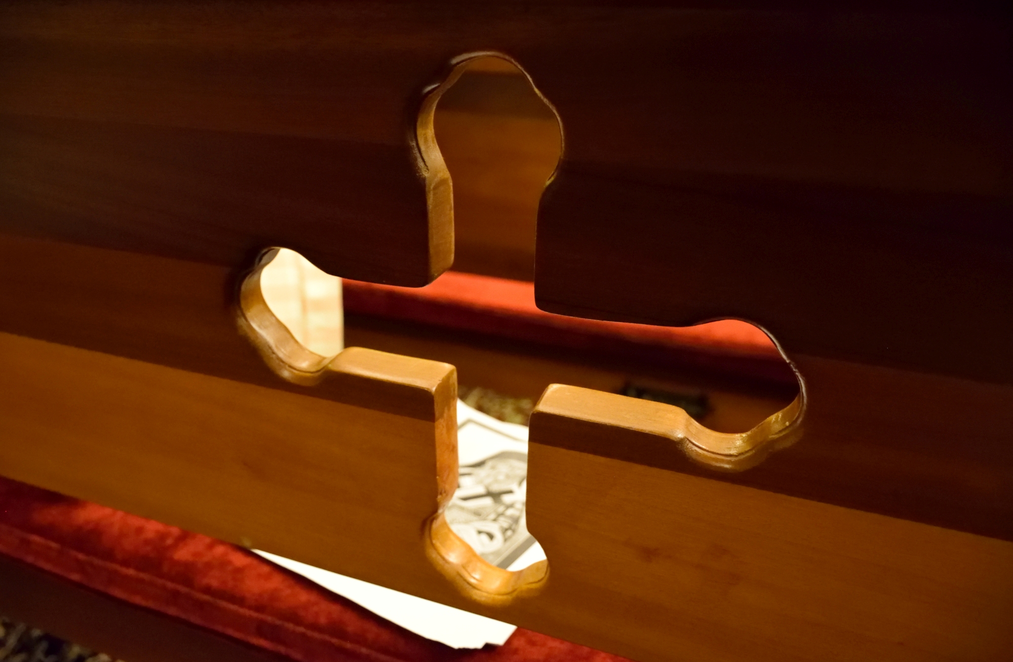 Pew during the sahraniyya (all-night vigil) for st. Nektarios