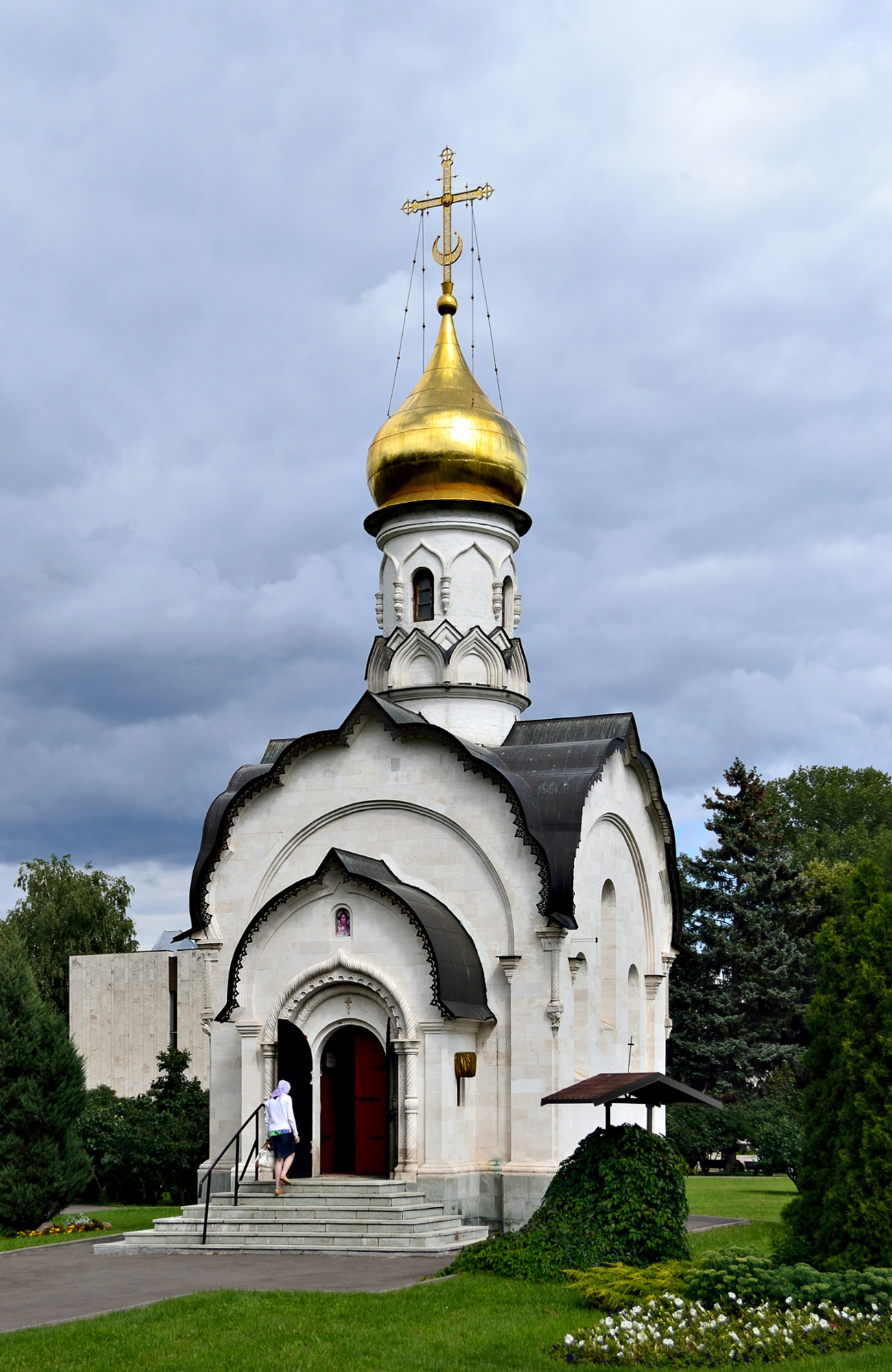 Moscow. The church of the Saint Basil the Great at the VDNKh.