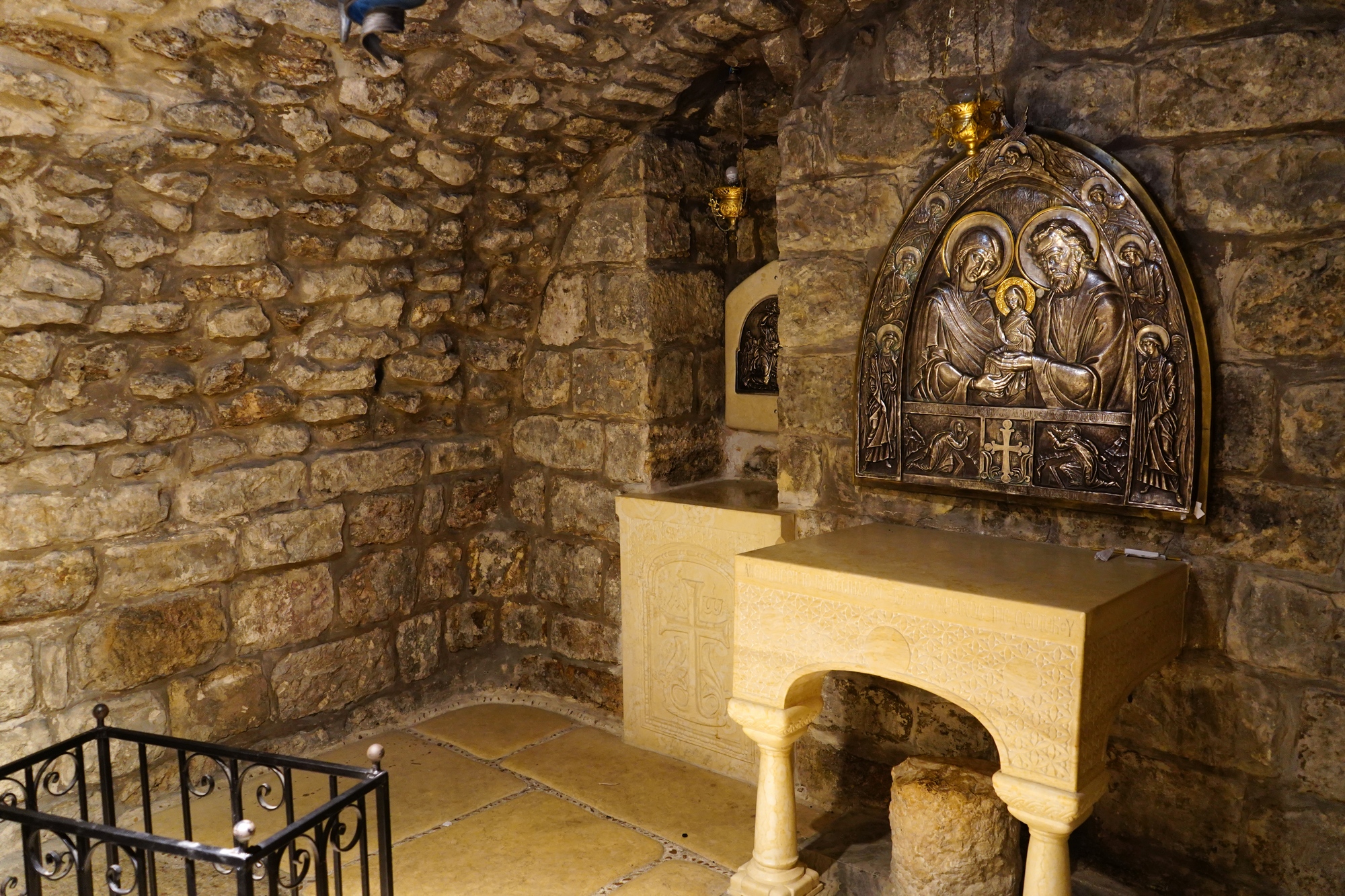 A chapel over the house of Saints Joachim and Anna in Jerusalem