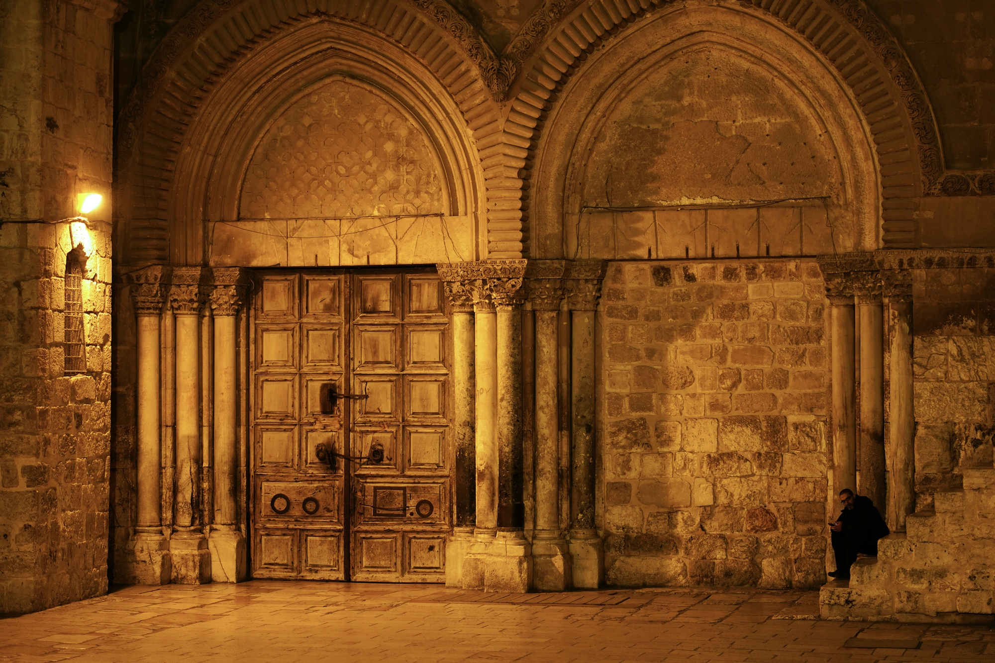 Ressurection Cathedral in Jerusalem. Entrance