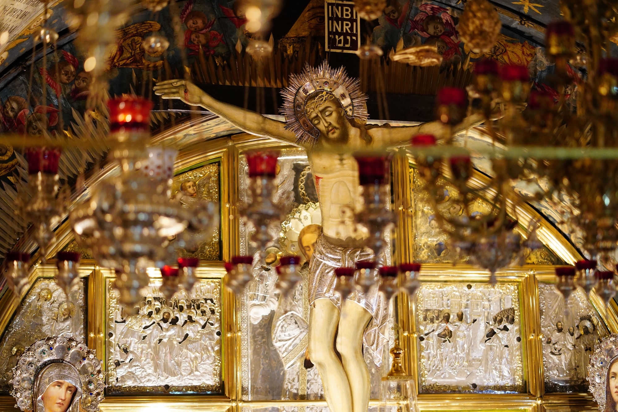 Ressurection Cathedral in Jerusalem. Golgotha