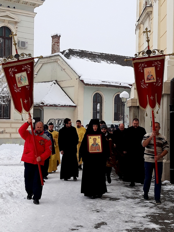 Литија ,  Свети Никола у Вршцу 19.12.2018.
