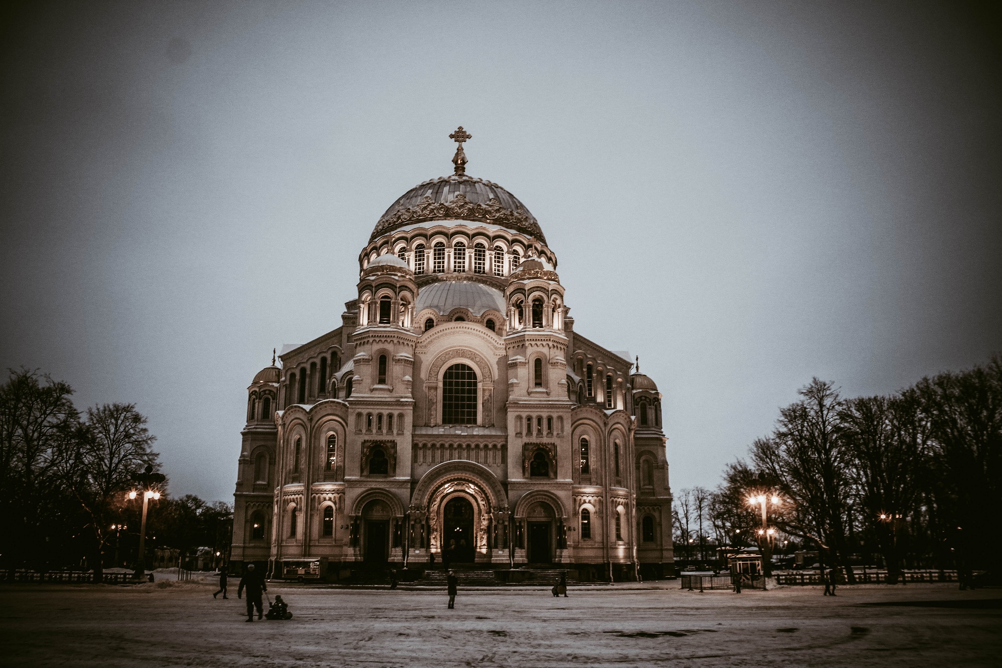 The Naval cathedral of Saint Nicholas in Kronstadt.
