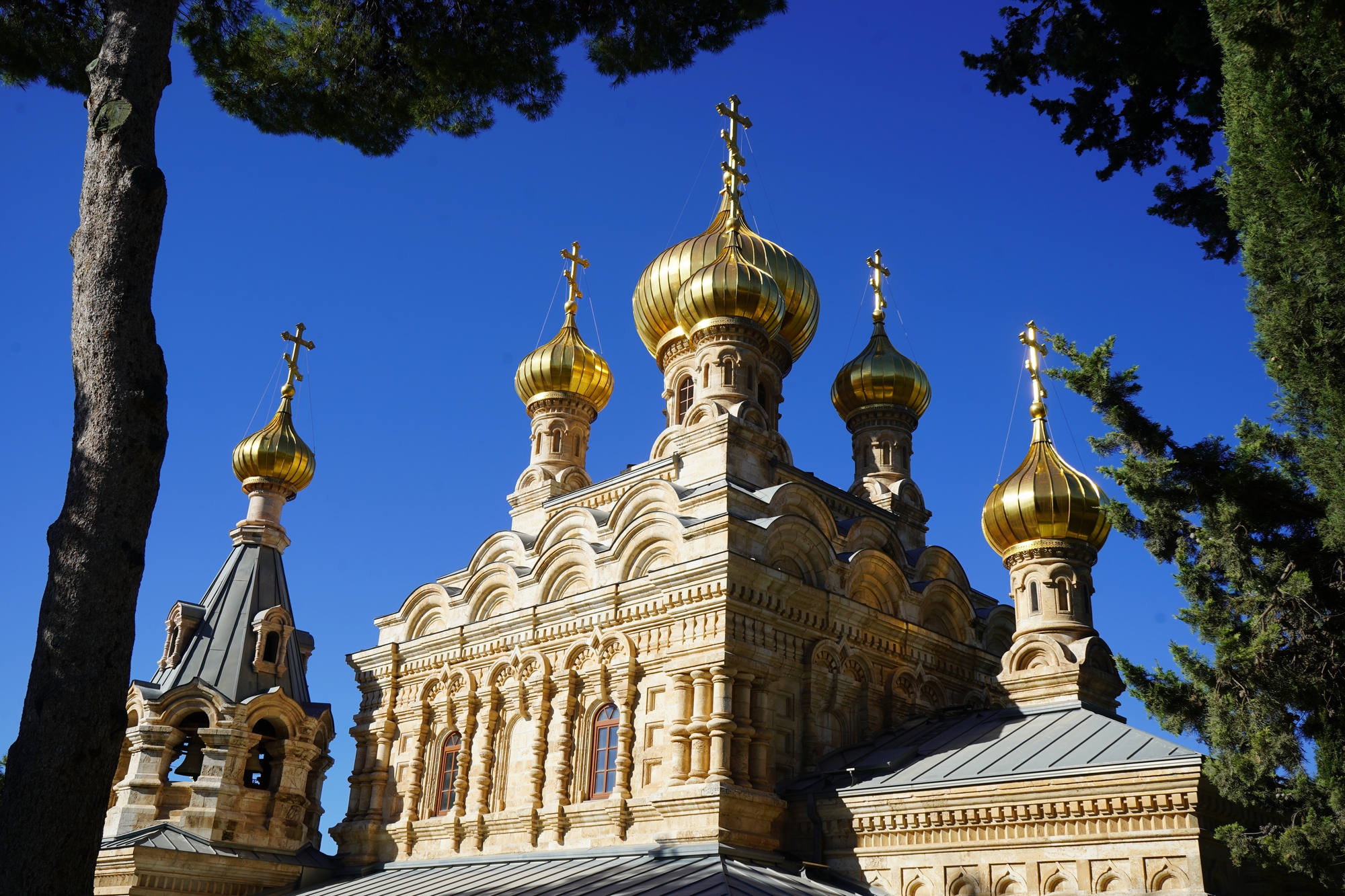 St. Mary Magdalene Russian Orhodox church in Jerusalem