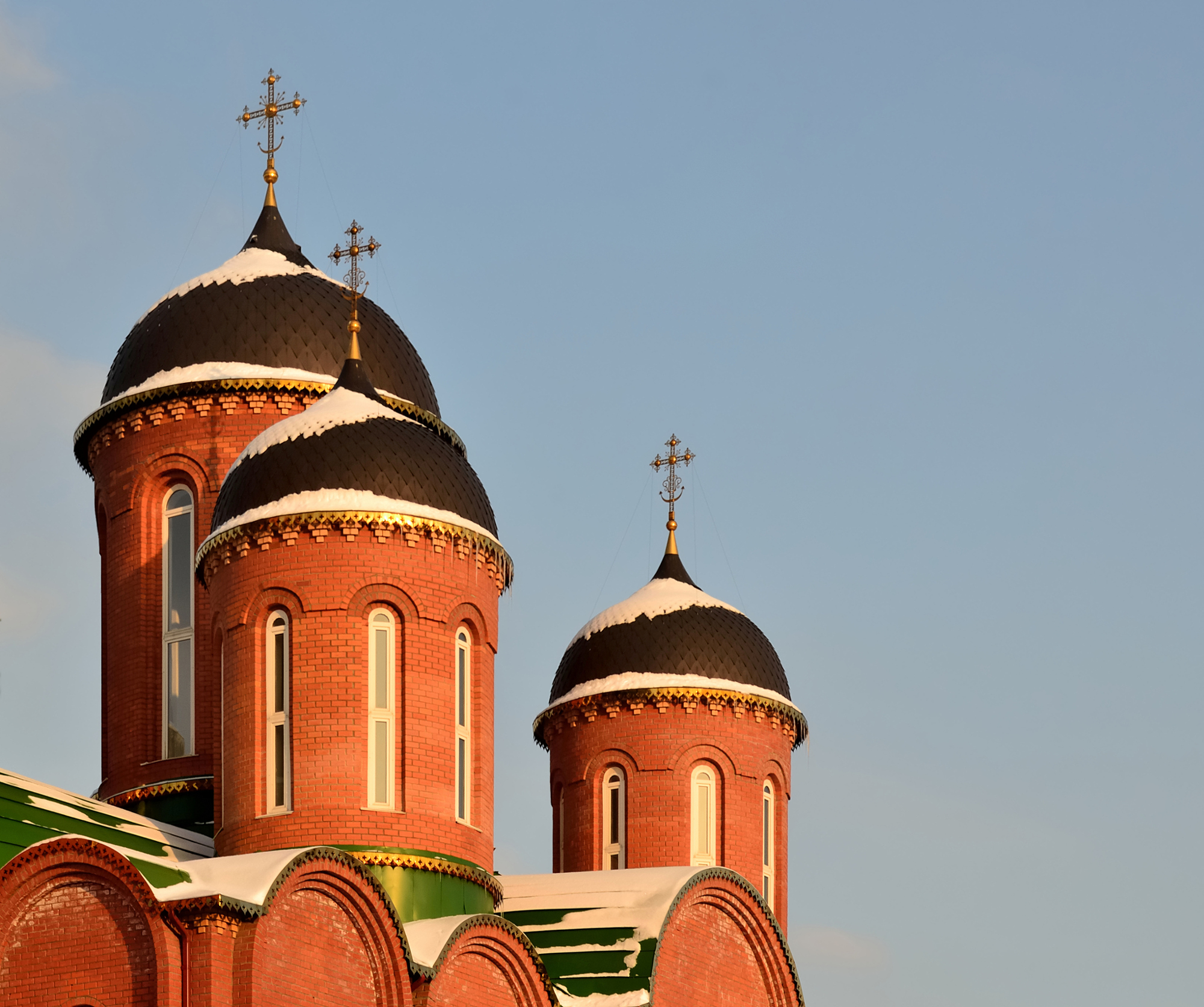 The Trinity Church in Korolyov. Cupolas