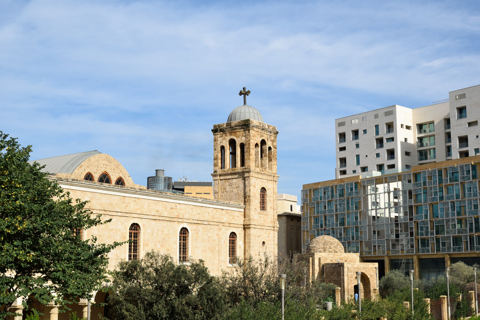 Beirut, st. George Orthodox cathedral and the old chapel