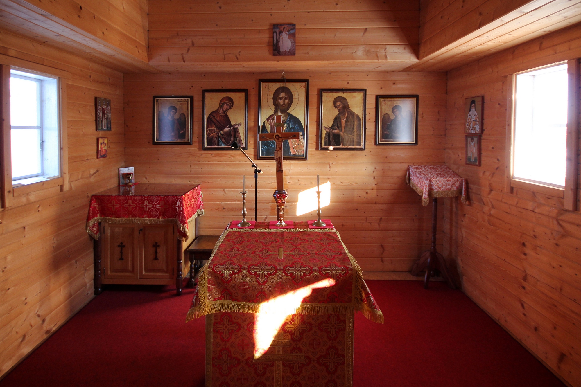 Altar of Orthodox church in Zaleszany