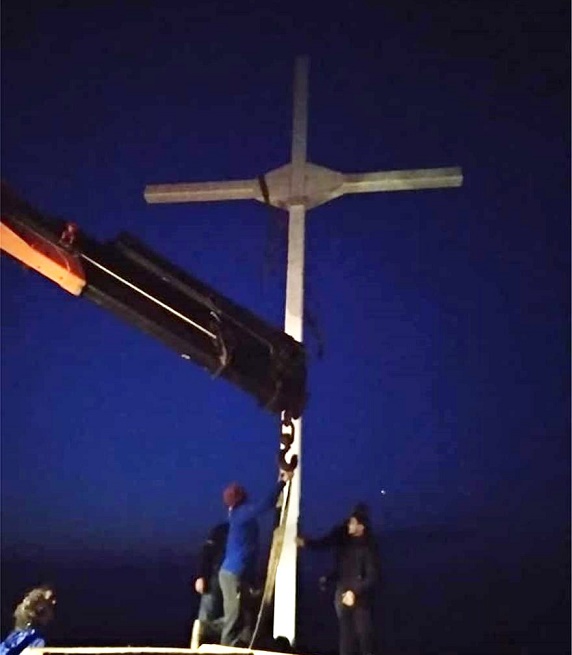 THE CROSS IN LESBOS ISLAND