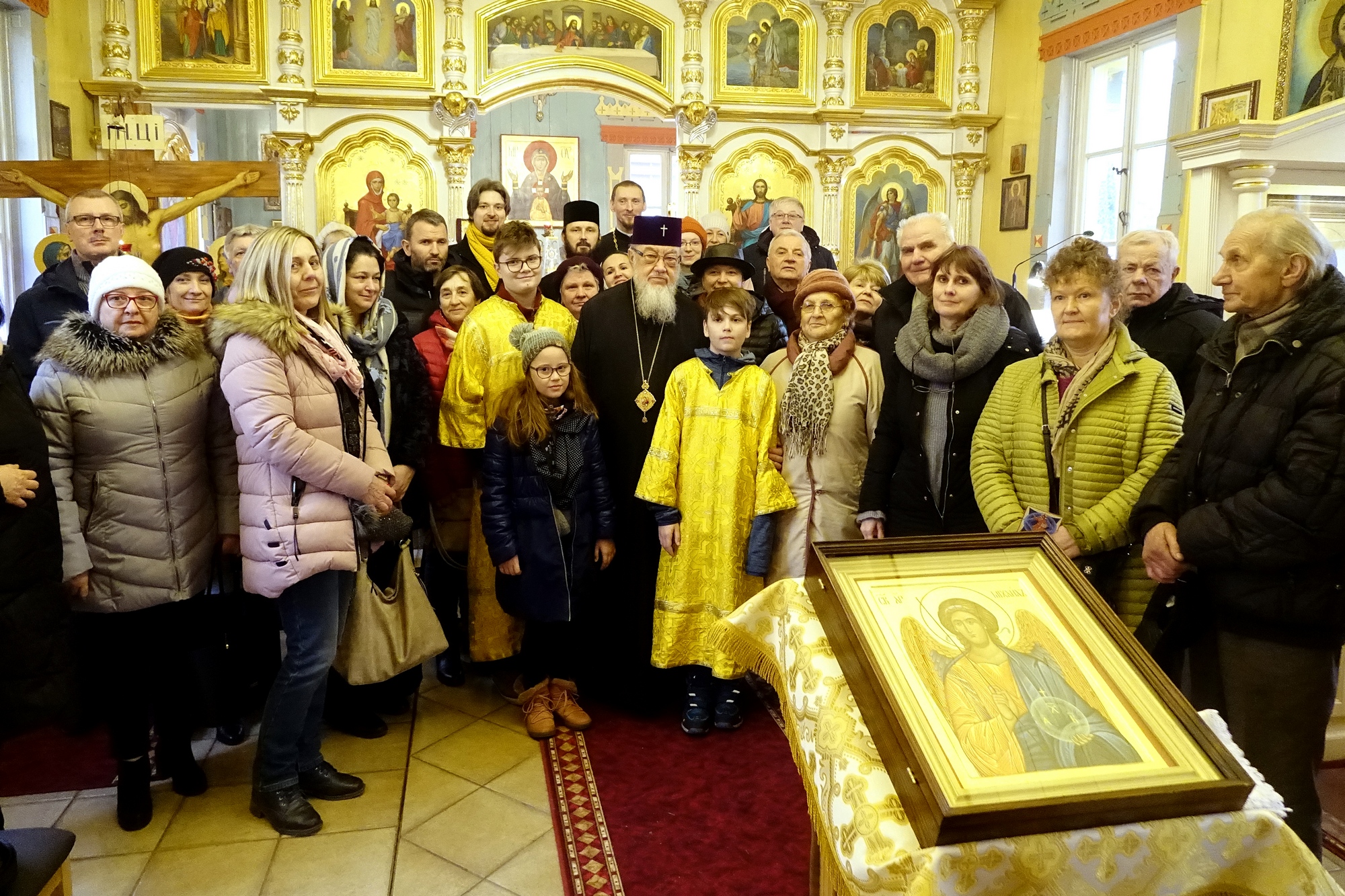 Metropolitan Sawa in Orthodox church in Ciechocinek