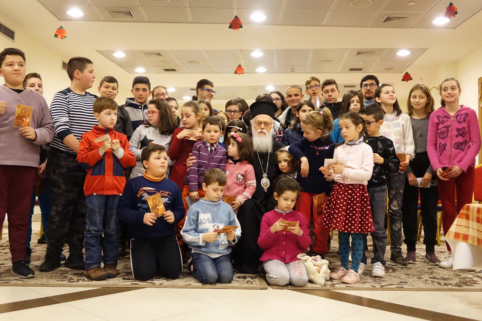 Archbishop Anastasios and children